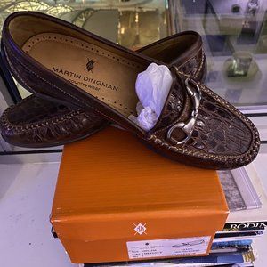 BRAND NEW Crocodile Grain Leather Loafer Men's 9